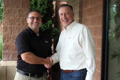 Paul Rutherford, President of Rutherford and Associates (left) with Pete Bober, CCO of IT Authorities (right).